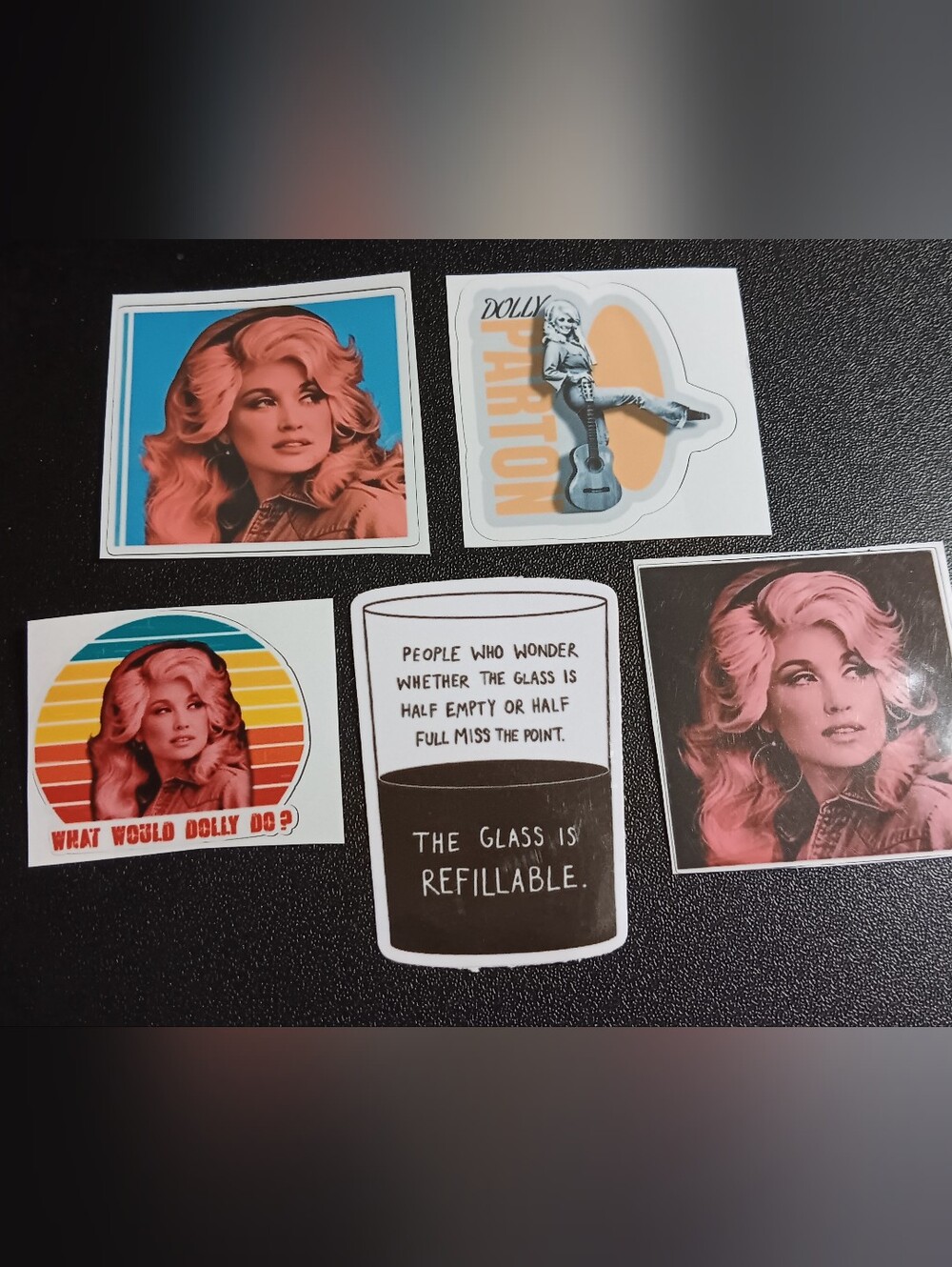 Dolly Parton Themed Stickers